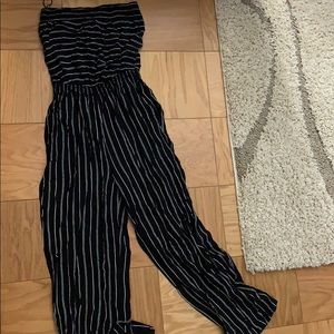 Black and white jumpsuit